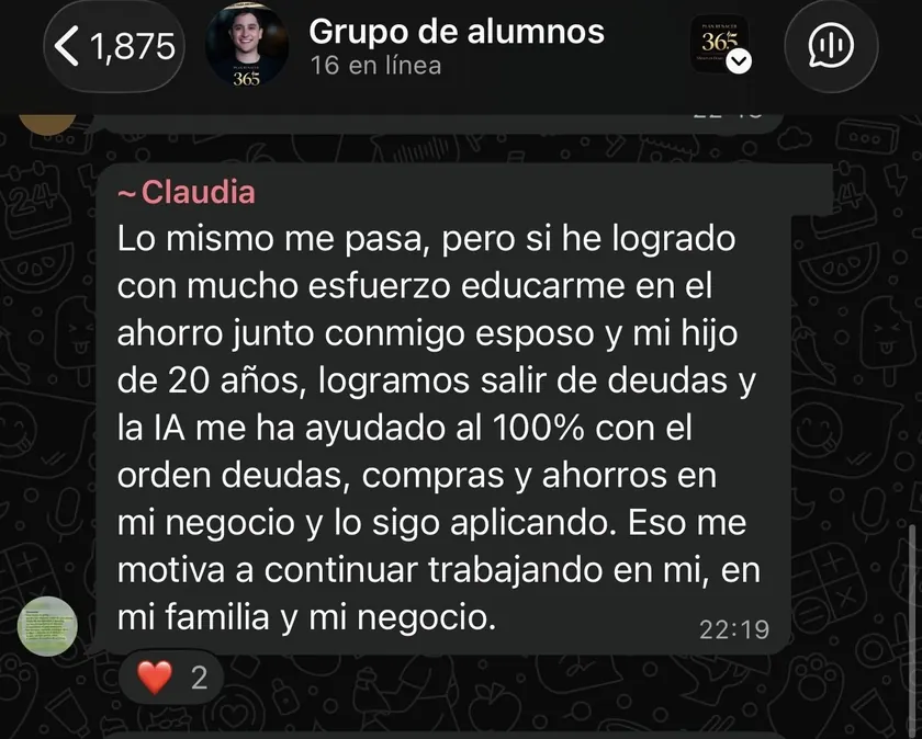 Testimonio de Claudia