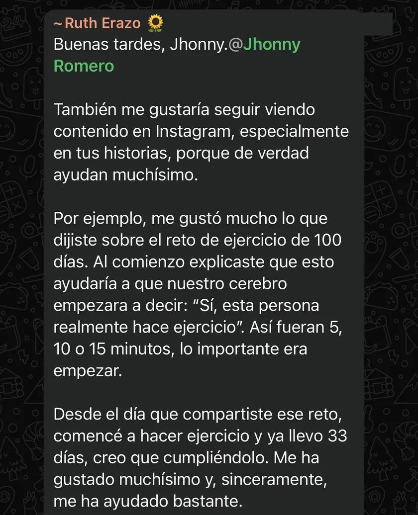 Testimonio de Ruth Erazo